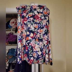 Beautiful XL knee length floral skirt NWOT